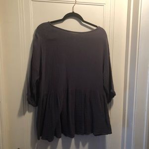 Grey Peplum